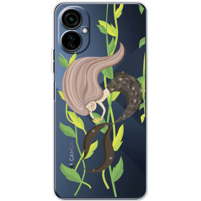 Прозрачный чехол BoxFace Tecno Camon 19 Neo Cute Mermaid