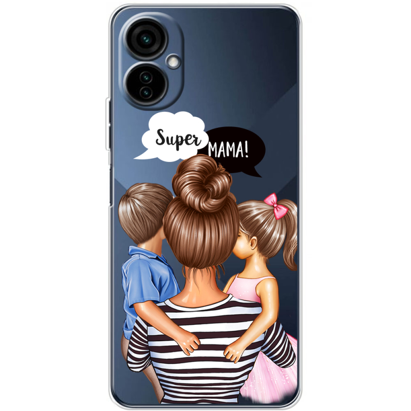 Прозрачный чехол BoxFace Tecno Camon 19 Neo Super Mama