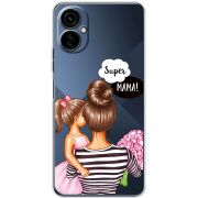 Прозрачный чехол BoxFace Tecno Camon 19 Neo Super Mama and Daughter