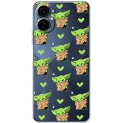 Прозрачный чехол BoxFace Tecno Camon 19 Neo Pattern Baby Yoda