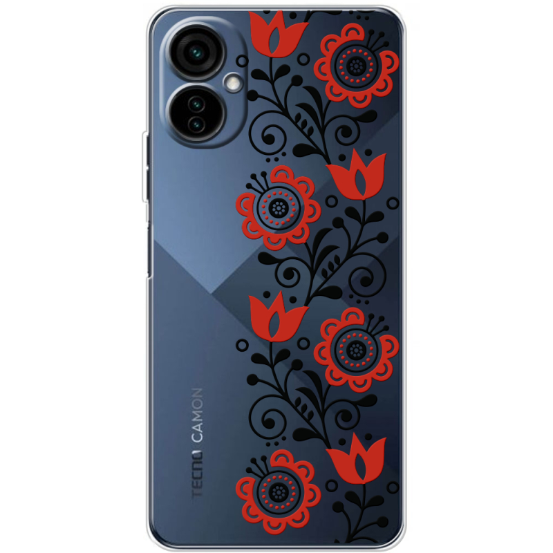 Прозрачный чехол BoxFace Tecno Camon 19 Neo Ethno Ornament