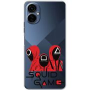 Прозрачный чехол BoxFace Tecno Camon 19 Neo siquid game люди в красном