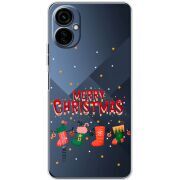 Прозрачный чехол BoxFace Tecno Camon 19 Neo Merry Christmas