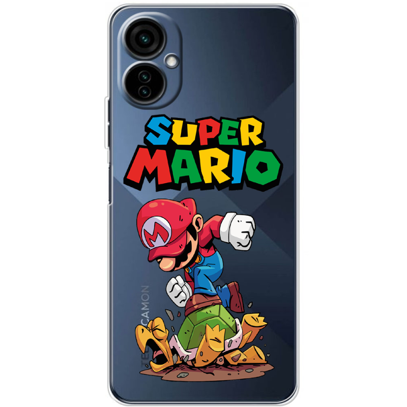 Прозрачный чехол BoxFace Tecno Camon 19 Neo Super Mario