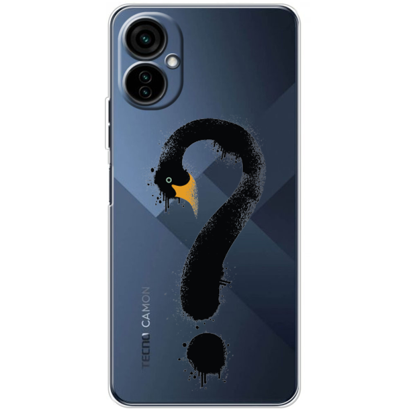 Прозрачный чехол BoxFace Tecno Camon 19 Neo Swan question