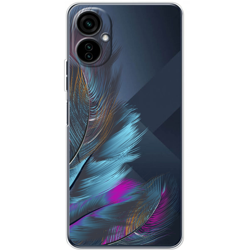 Прозрачный чехол BoxFace Tecno Camon 19 Neo Feathers