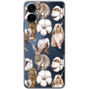 Прозрачный чехол BoxFace Tecno Camon 19 Neo Cotton and Rabbits