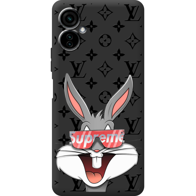 Черный чехол BoxFace Tecno Camon 19 Neo looney bunny