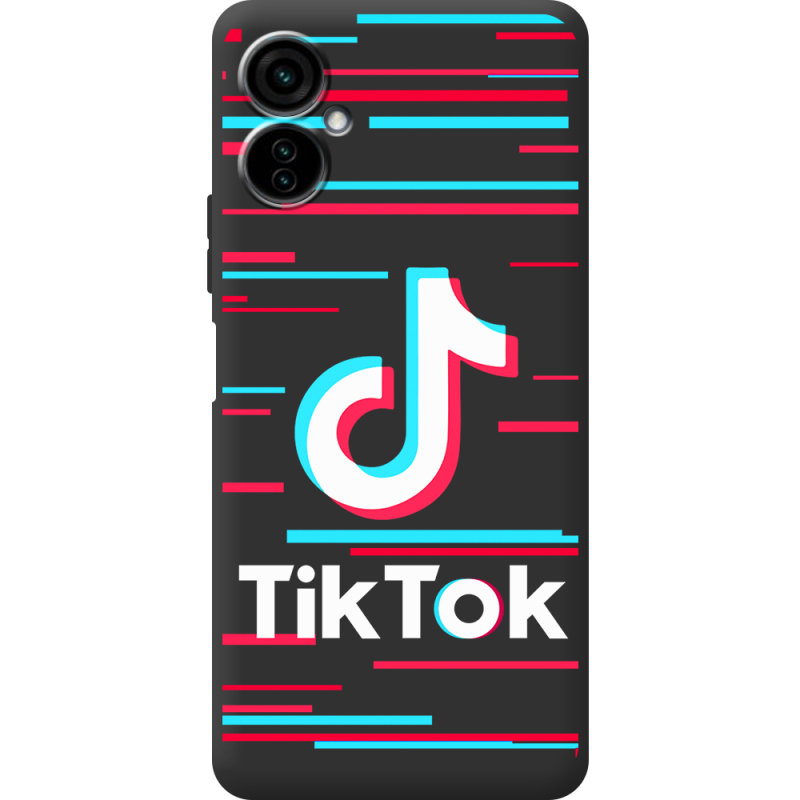 Черный чехол BoxFace Tecno Camon 19 Neo Tik Tok