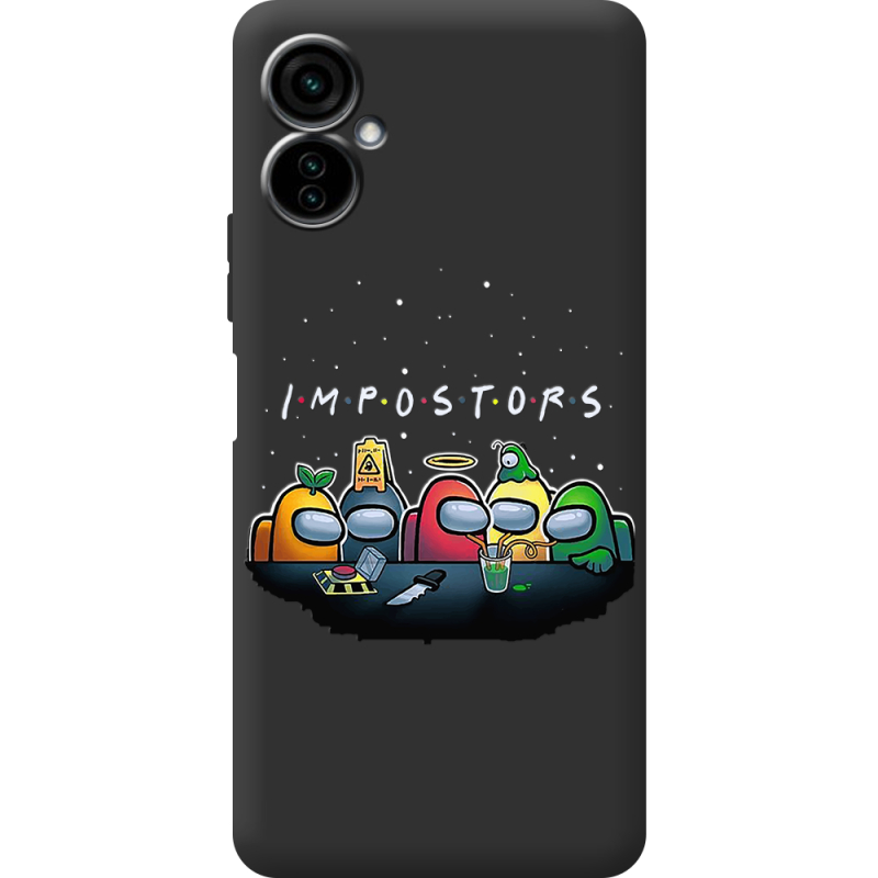 Черный чехол BoxFace Tecno Camon 19 Neo Among Us Impostors