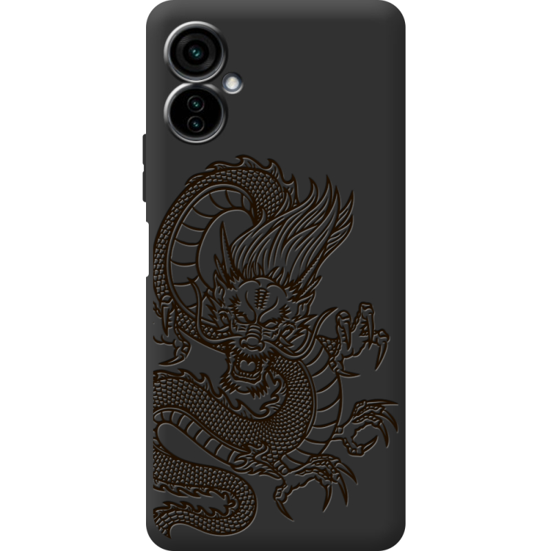 Черный чехол BoxFace Tecno Camon 19 Neo Chinese Dragon