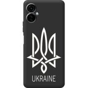 Черный чехол BoxFace Tecno Camon 19 Neo Тризуб монограмма ukraine