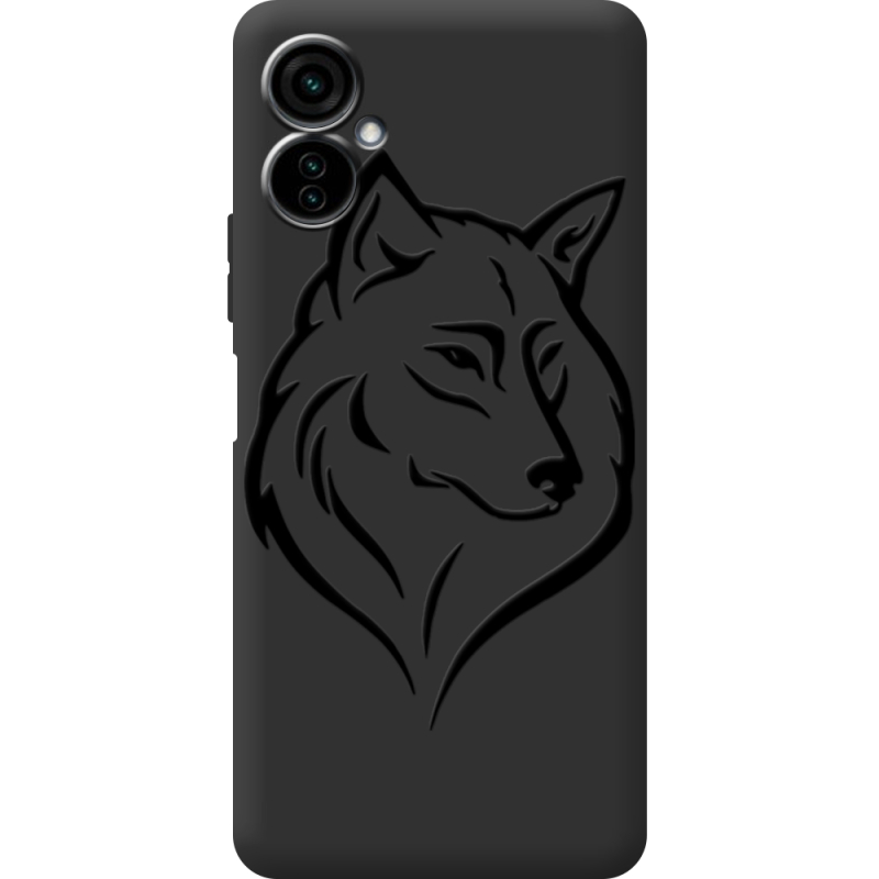 Черный чехол BoxFace Tecno Camon 19 Neo Wolf