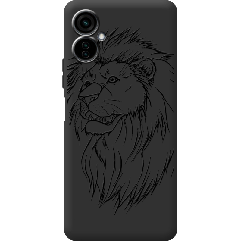 Черный чехол BoxFace Tecno Camon 19 Neo Lion