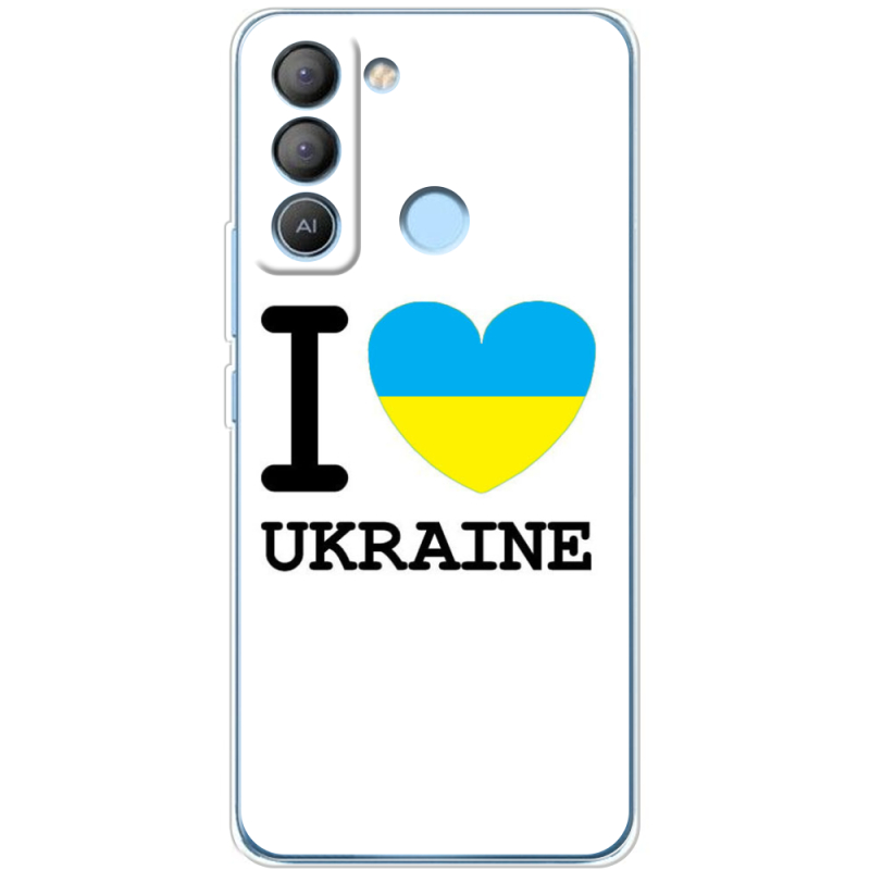 Чехол BoxFace Tecno POP 5 LTE I love Ukraine