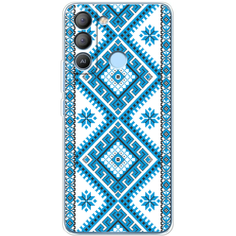 Чехол BoxFace Tecno POP 5 LTE Блакитний Орнамент