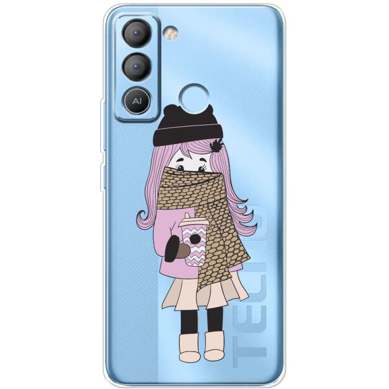 Прозрачный чехол BoxFace Tecno POP 5 LTE Winter Morning Girl