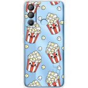 Прозрачный чехол BoxFace Tecno POP 5 LTE с 3D-глазками Popcorn