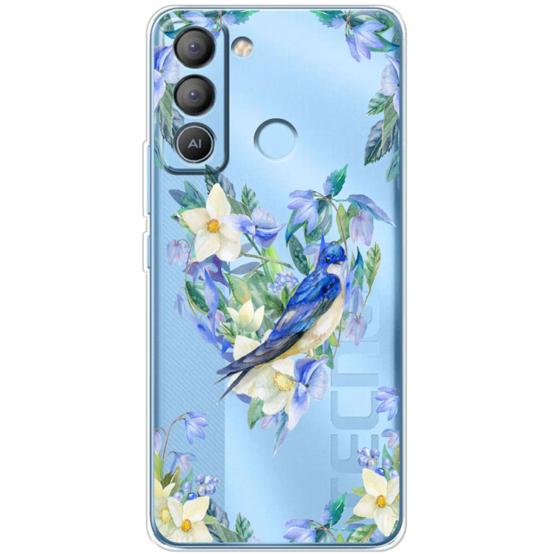 Прозрачный чехол BoxFace Tecno POP 5 LTE Spring Bird