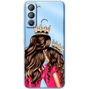 Прозрачный чехол BoxFace Tecno POP 5 LTE Queen and Princess