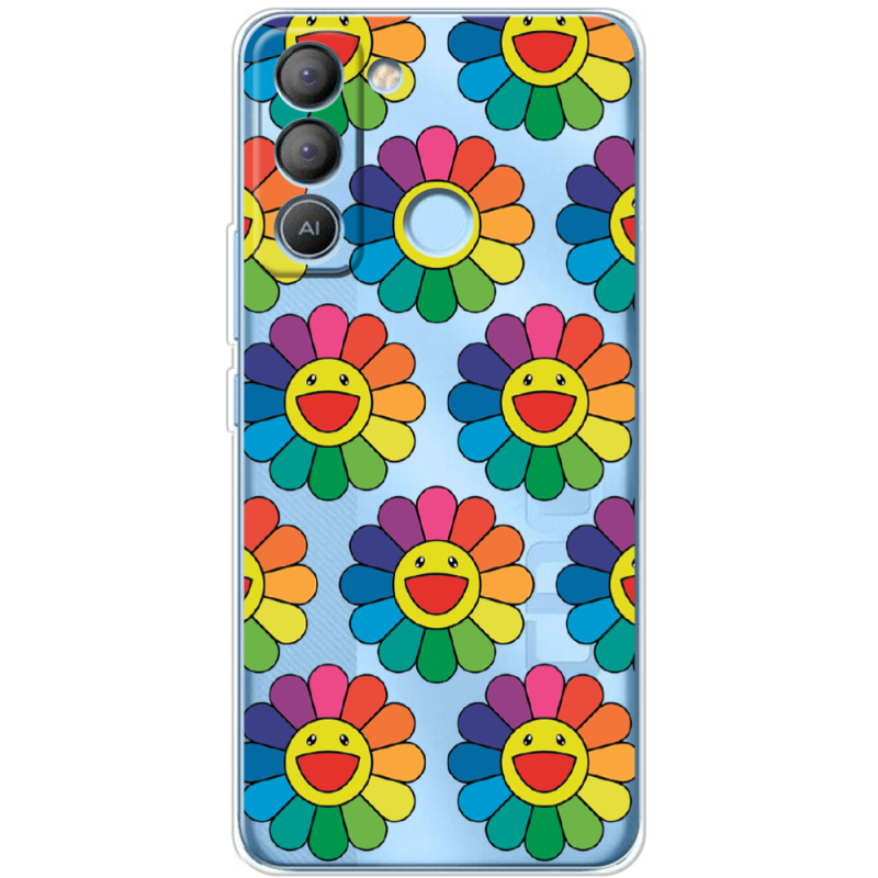 Прозрачный чехол BoxFace Tecno POP 5 LTE Hippie Flowers