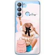 Прозрачный чехол BoxFace Tecno POP 5 LTE Travel Girl