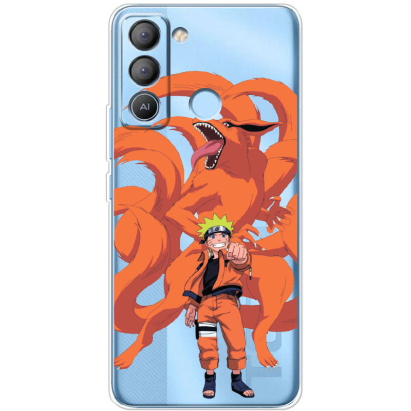 Прозрачный чехол BoxFace Tecno POP 5 LTE Naruto and Kurama