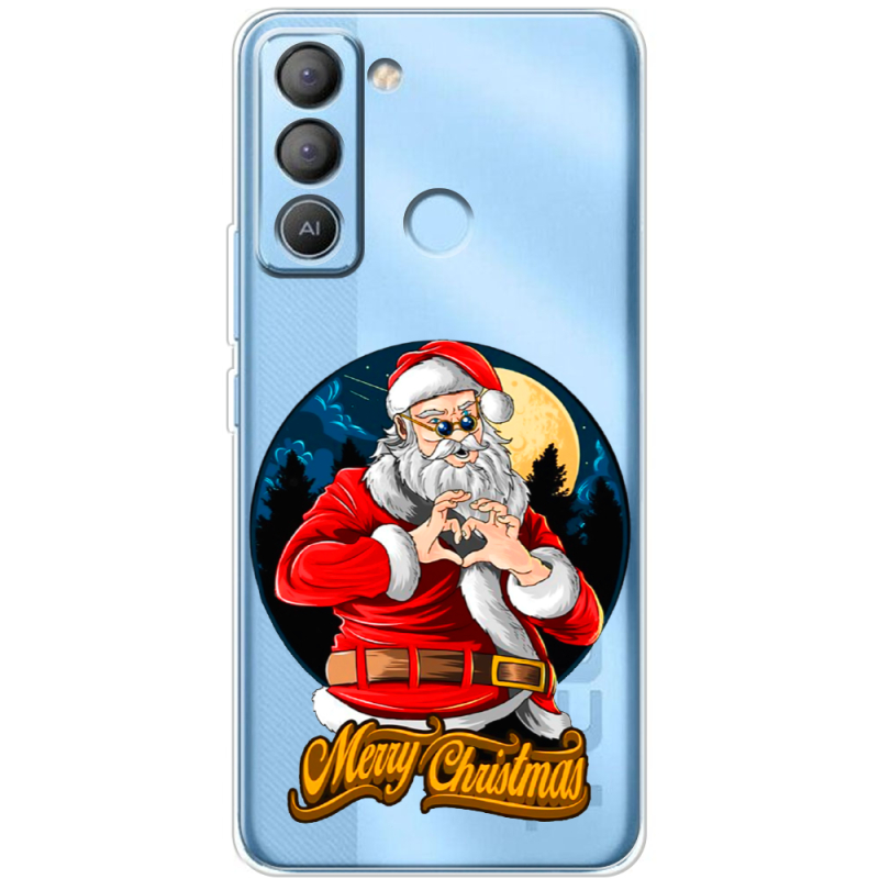 Прозрачный чехол BoxFace Tecno POP 5 LTE Cool Santa