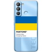 Прозрачный чехол BoxFace Tecno POP 5 LTE Pantone вільний синій