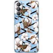 Прозрачный чехол BoxFace Tecno POP 5 LTE Cotton flowers