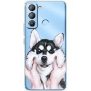 Прозрачный чехол BoxFace Tecno POP 5 LTE Husky