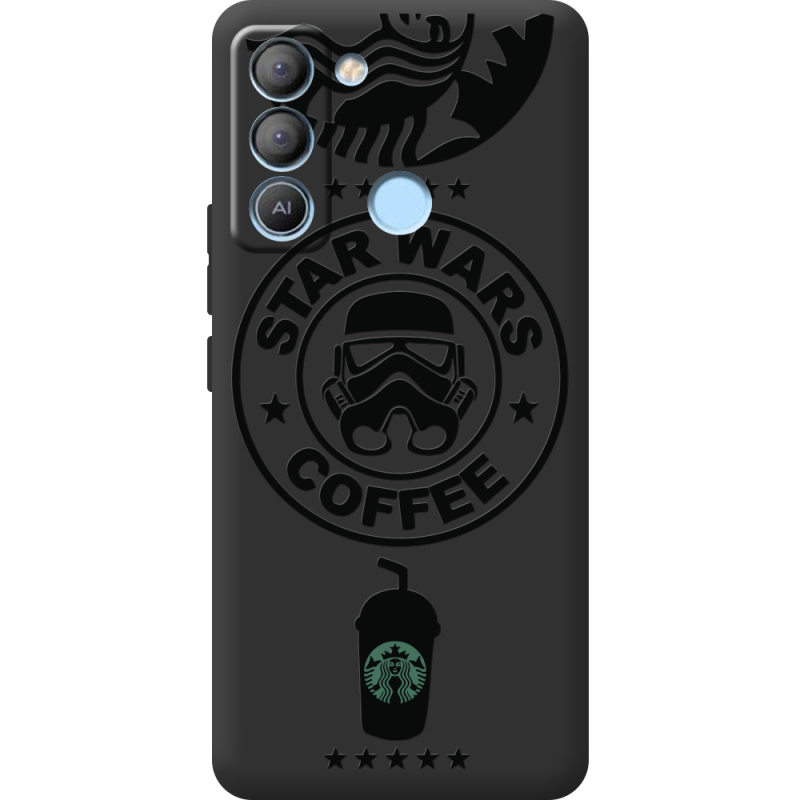 Черный чехол BoxFace Tecno POP 5 LTE Dark Coffee