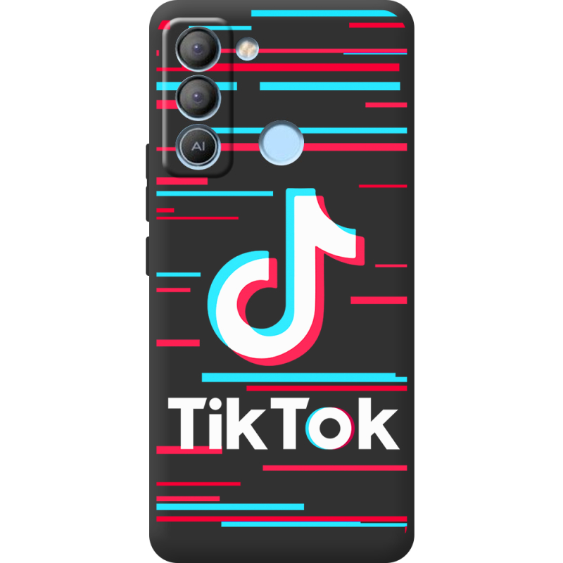 Черный чехол BoxFace Tecno POP 5 LTE Tik Tok