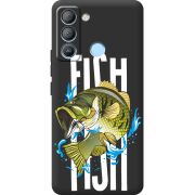 Черный чехол BoxFace Tecno POP 5 LTE Fish