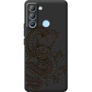 Черный чехол BoxFace Tecno POP 5 LTE Chinese Dragon