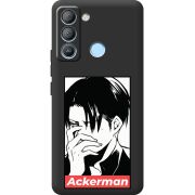 Черный чехол BoxFace Tecno POP 5 LTE Attack On Titan - Ackerman