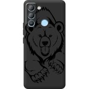 Черный чехол BoxFace Tecno POP 5 LTE Grizzly Bear