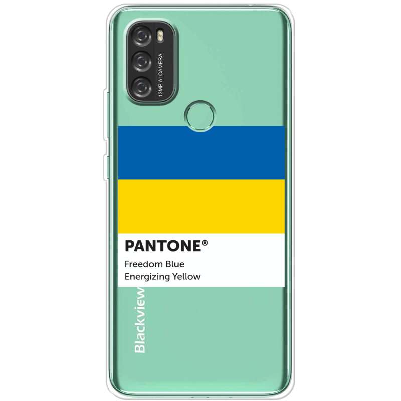 Прозрачный чехол BoxFace Blackview A70 Pantone вільний синій