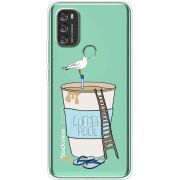 Прозрачный чехол BoxFace Blackview A70 Segull in Cofee Pool