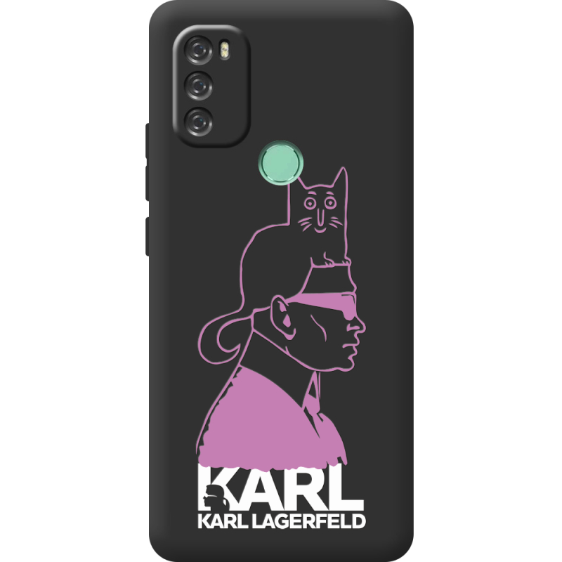 Черный чехол BoxFace Blackview A70 Pink Karl