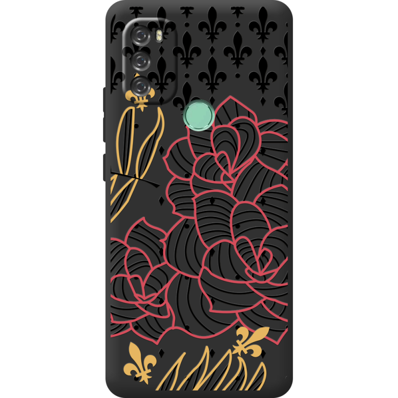 Черный чехол BoxFace Blackview A70 FranceFlowers