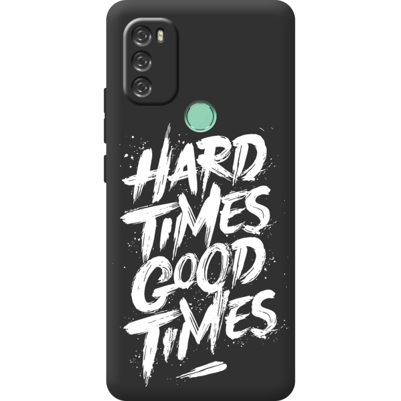 Черный чехол BoxFace Blackview A70 Hard Times Good Times