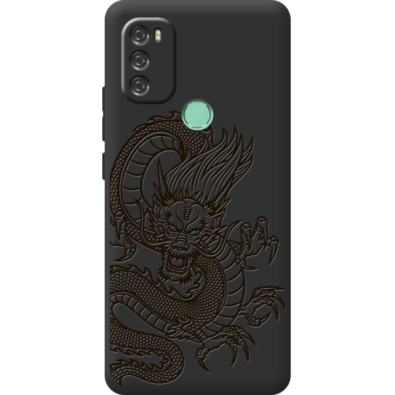 Черный чехол BoxFace Blackview A70 Chinese Dragon