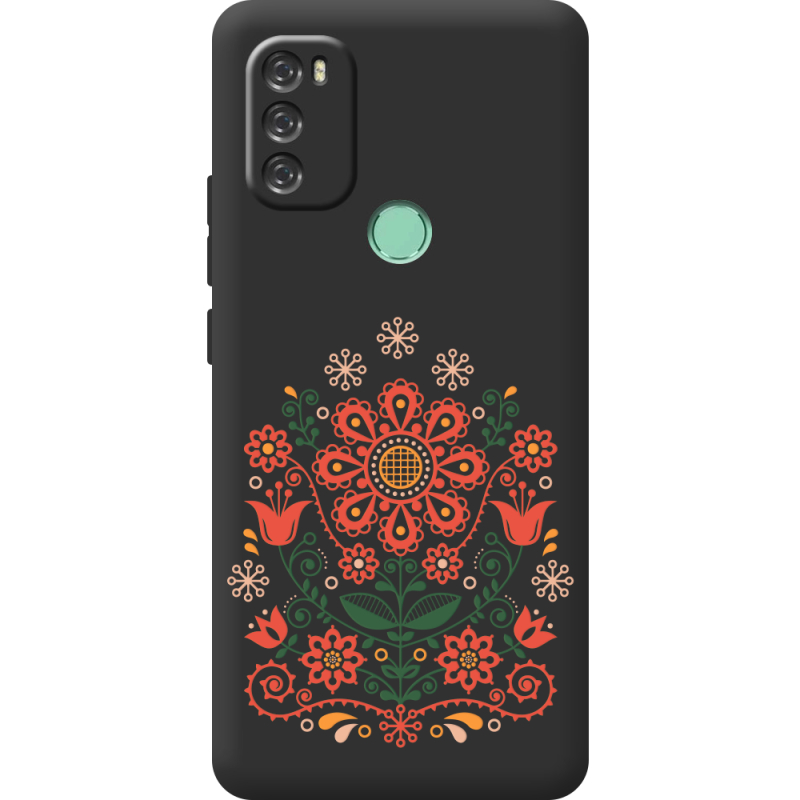 Черный чехол BoxFace Blackview A70 Ukrainian Ornament