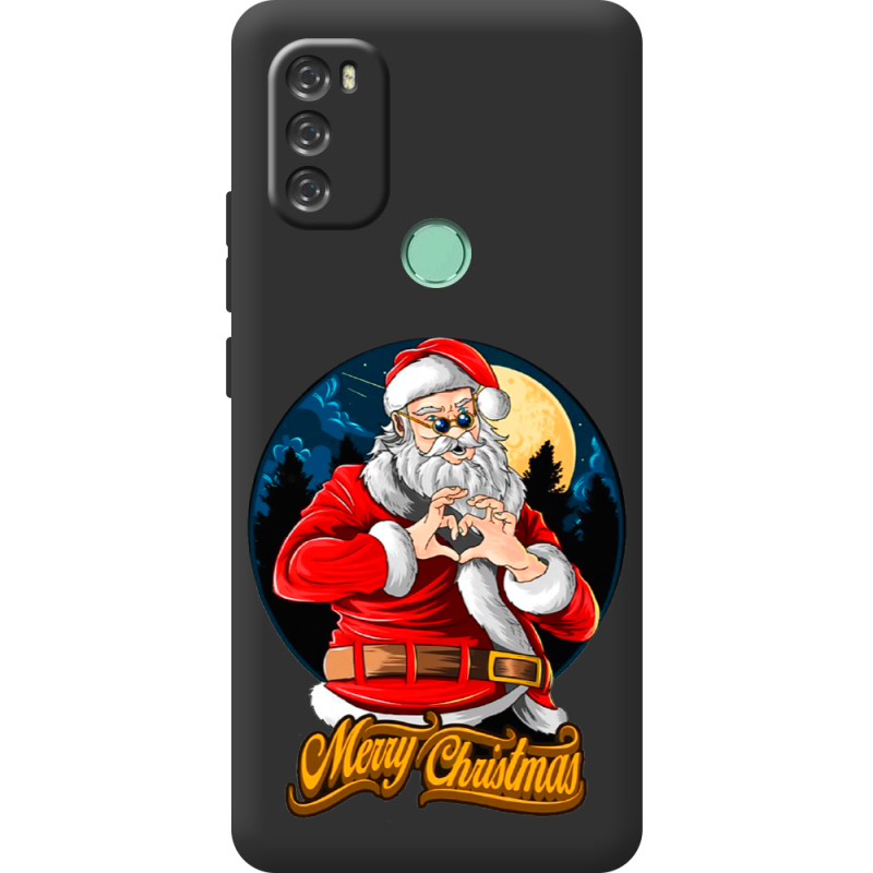 Черный чехол BoxFace Blackview A70 Cool Santa