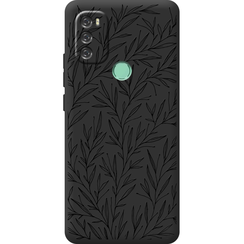 Черный чехол BoxFace Blackview A70 Leaves