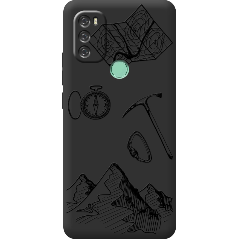 Черный чехол BoxFace Blackview A70 Mountains