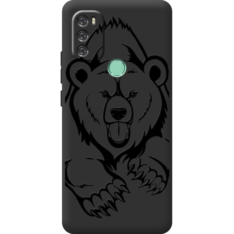 Черный чехол BoxFace Blackview A70 Grizzly Bear