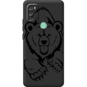 Черный чехол BoxFace Blackview A70 Grizzly Bear