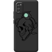 Черный чехол BoxFace Blackview A70 Skull and Roses